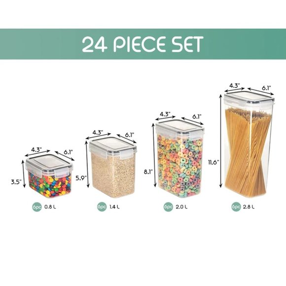 Develo 24 Piece Airtight Container Set - Picture 6 of 8